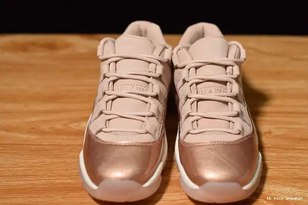 Cheap TBK Jordan GS Low 11 Rose Air Gold AH7860-105 0403